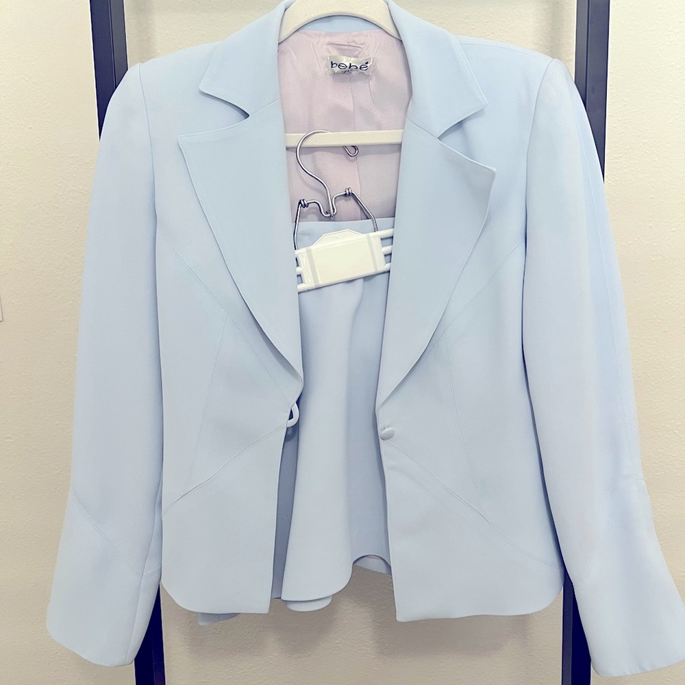 Bebe skirt and jacket suit set